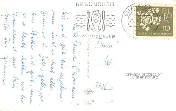 Cuxhaven Nordseebad Yachthafen Segelboot – Bild 2