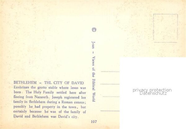 Bethlehem Yerushalayim Panorama City of David Bell – Bild 2