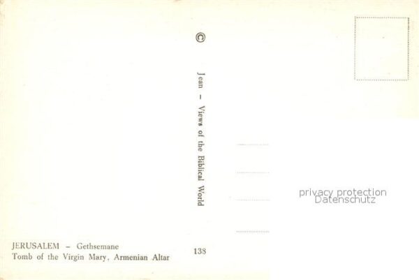 Gethsemane Gethsemani Tomb of the Virgin Mary Armenian Altar – Bild 2