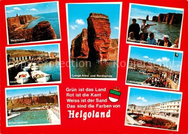 Helgoland Westküste Hafen Schwimmbad Lange Anne N