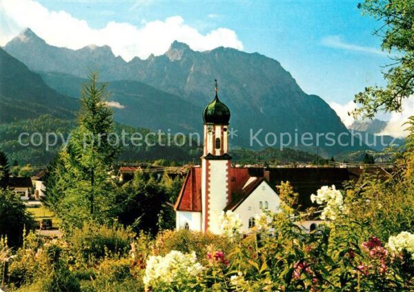 Wallgau Dorfidylle rund um die Jakobskirche geg