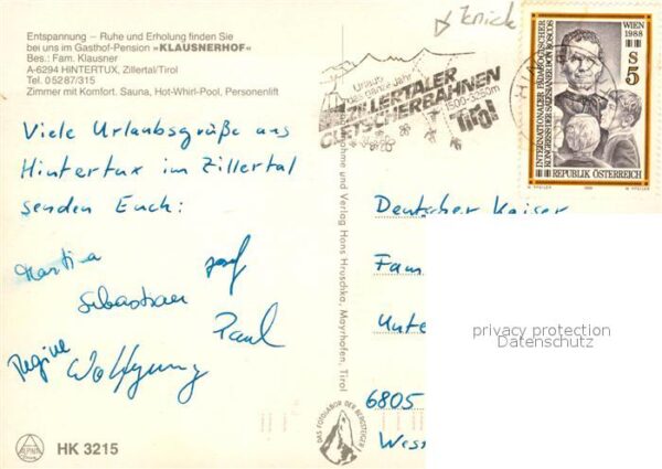 Hintertux Zillertal Gasthof Pension Klausnerhof – Bild 2