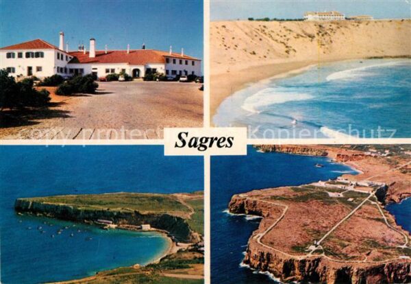 Sagres Algarve Hotelanlage Strand Küste Fliegeraufnahm