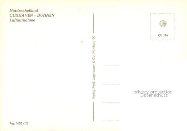 Duhnen Nordsee Nordseeheilbad Fliegeraufnahme – Bild 2