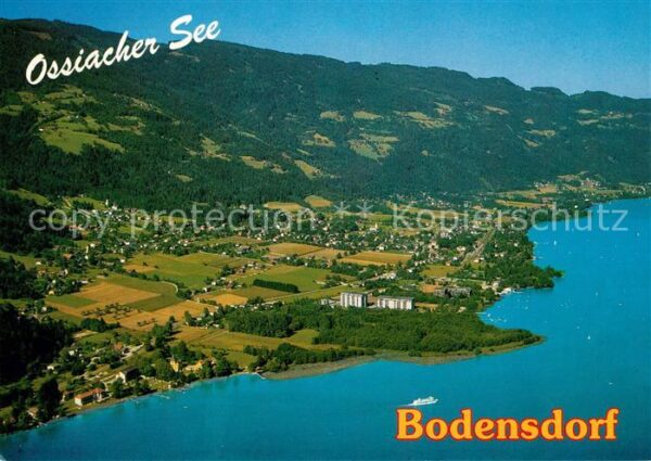 Bodensdorf Ossiacher See und St Urban Fliegeraufnahme