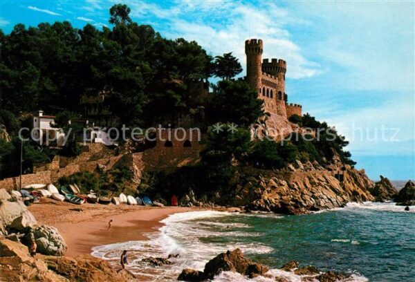 Lloret de Mar Castillo en Sa Caleta Playa Costa