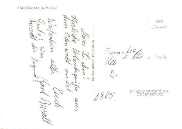 Fahrenbach Odenwald Schule Kriegerdenkmal Teilansicht – Bild 2