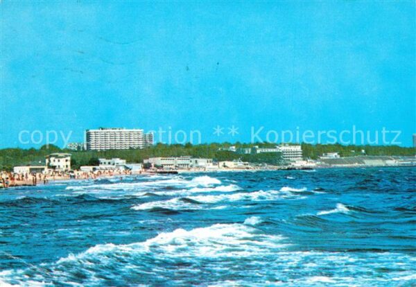 Eforie Nord Ansicht vom Meer aus Strand Hotels