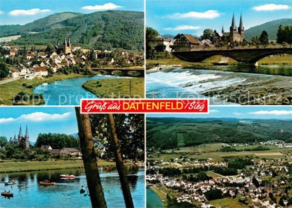 Dattenfeld Ortsansichten mit Kirche Wehr Fliegerau