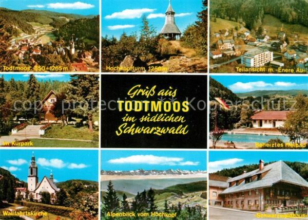 Todtmoos Panorama Schwarzwald Kurpark Wallfahrts