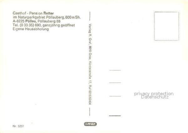 Poellau Gasthof Pension Retter Naturparkgebiet – Bild 2