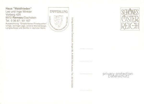 Ramsau Dachstein Steiermark Haus Waldfrieden Dachsteingebirge Lands – Bild 2