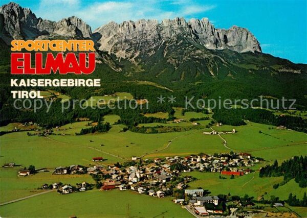 Ellmau Tirol Sportcenter mit Kaisergebirge Fliegerau