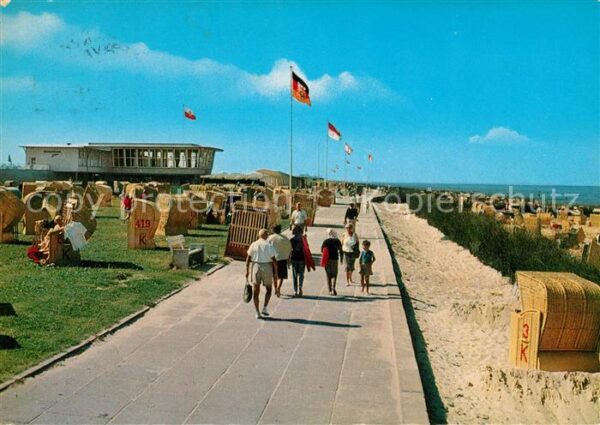 Doese Nordseeheilbad Strand Promenade Strandh