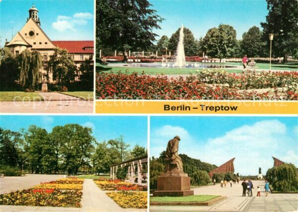 Treptow Berlin Rathaus Rosengarten Treptower Park Sowj