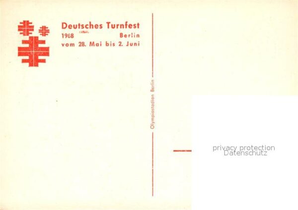 Berlin Deutsches Turnfest Stadion Fliegeraufna – Bild 2