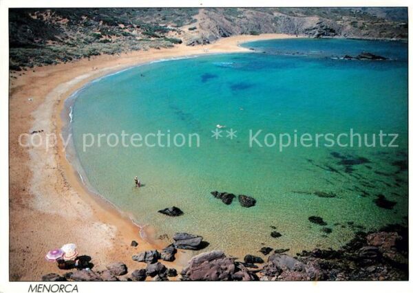 Menorca Bucht Strand Küste Fliegeraufnahme