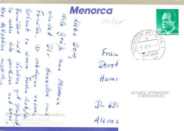 Menorca Bucht Strand Küste Fliegeraufnahme – Bild 2