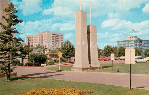 Edmonton Alberta Federal and Telephone buildings from Pa