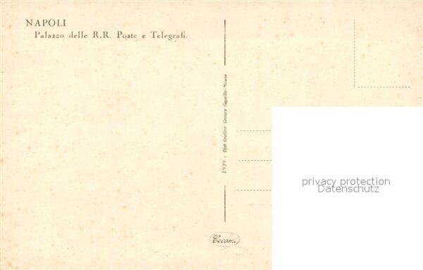 Napoli Neapel Palazzo delle RR Poste e Telegrafi – Bild 2