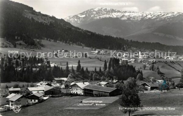 Westendorf Tirol Gesamtansicht Luftkurort mit Alpenpanor