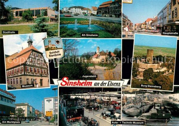 Sinsheim Elsenz Stadthalle Museum Marktplatz Altstadt J