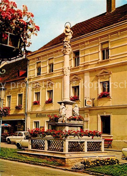 Bad St Leonhard Lavanttal Pestsäule am Hauptplatz