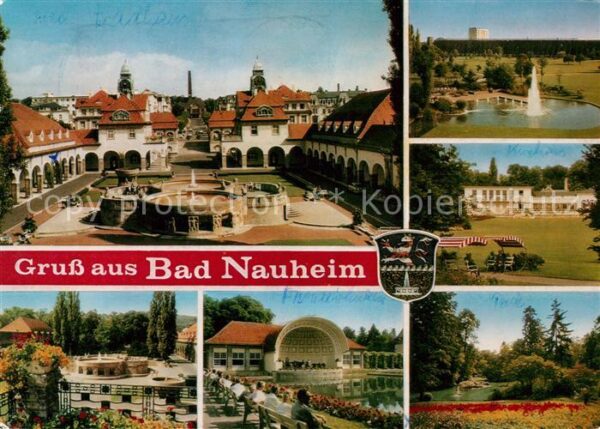 Bad Nauheim Platz Fontäne Kurpark Konzertpavillon