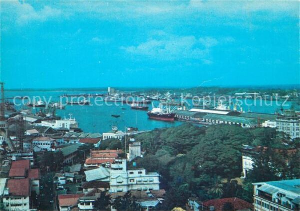 Colombo Ceylon Sri Lanka Aerial view