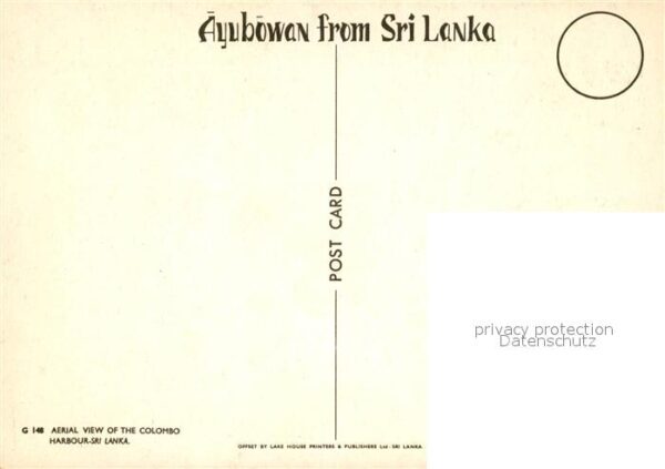 Colombo Ceylon Sri Lanka Aerial view – Bild 2