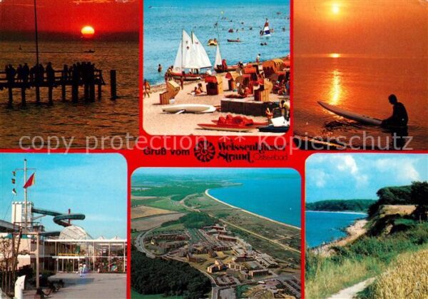 Weissenhaeuser Strand Sonnenuntergang am Meer Strand Küste Fl