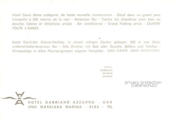 Marciana Marina Hotel Garni Fremdenzimmer Foyer – Bild 2