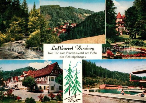 Wirsberg Teilansichten Luftkurort Freibad Fichte