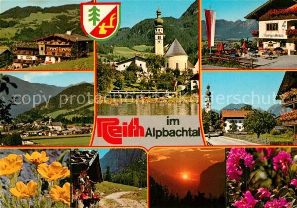 Reith Alpbachtal Teilansichten Kirche Hotel Restaurant A