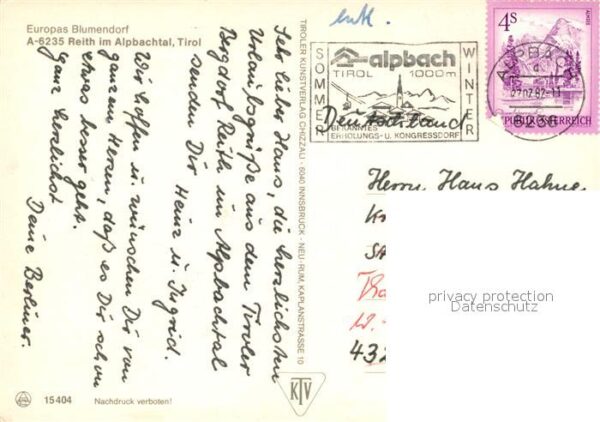 Reith Alpbachtal Teilansichten Kirche Hotel Restaurant A – Bild 2