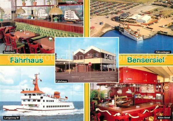 Bensersiel Fährhaus mit Fähranleger Langeoog III K