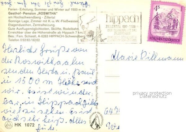 Schwendberg Hippach Gasthof Pension Roswitha am Hochschwend – Bild 2