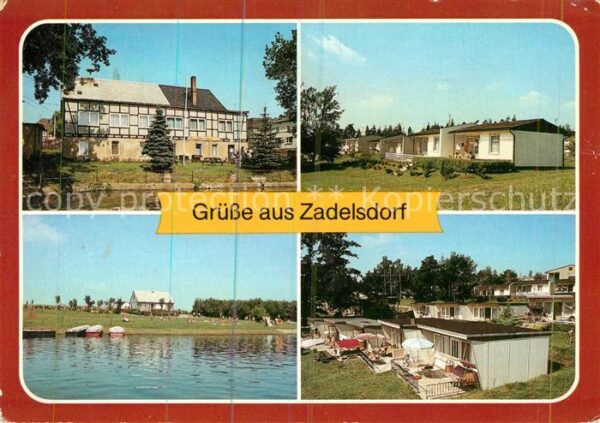 Zadelsdorf Konsumgaststätte Kulturhaus Bungalowdor