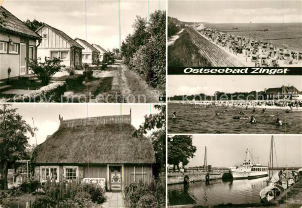 Zingst Ostseebad Urlauberdorf Reetdachhaus Strand Hafen