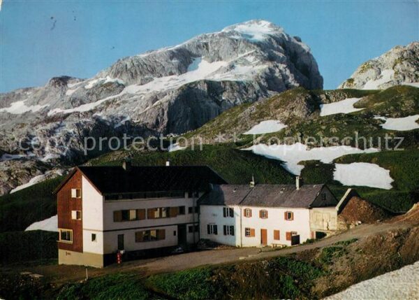Tilisunahuette mit Weissplatte im Alpenpark Montafon