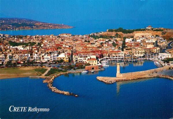 Crete Kreta Rethymno Fliegeraufnahme