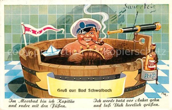 Bad Schwalbach Moorbad Karikatur