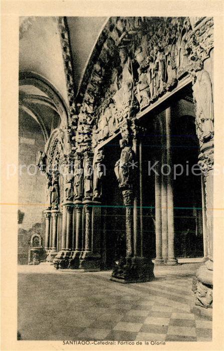 Santiago de Compostela Catedral Portico de la Gloria