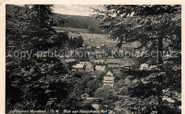 Manebach Blick von Helenchens Ruh