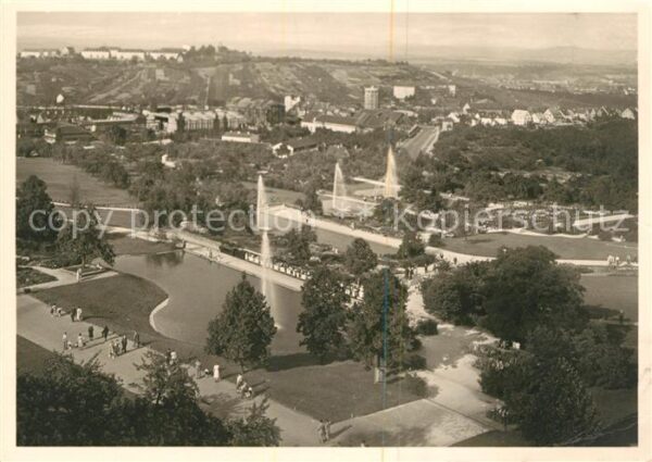 Stuttgart Gartenschau Seeterrassen Fliegeraufnahm