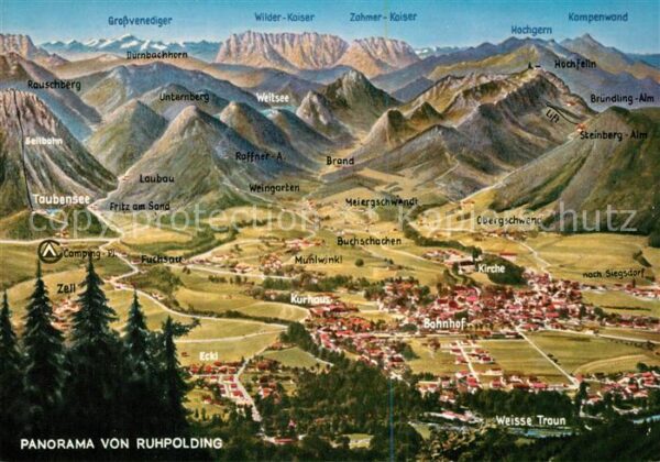 Ruhpolding Panoramakarte