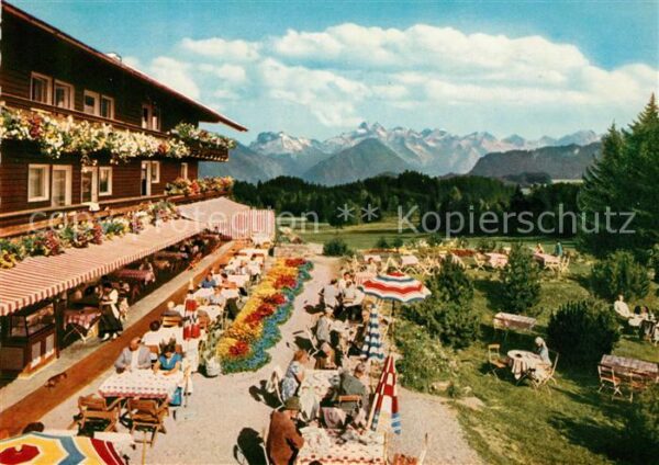 Sonthofen Oberallgaeu Alpen Moorbad Sonnenalp Terrasse Allgäu