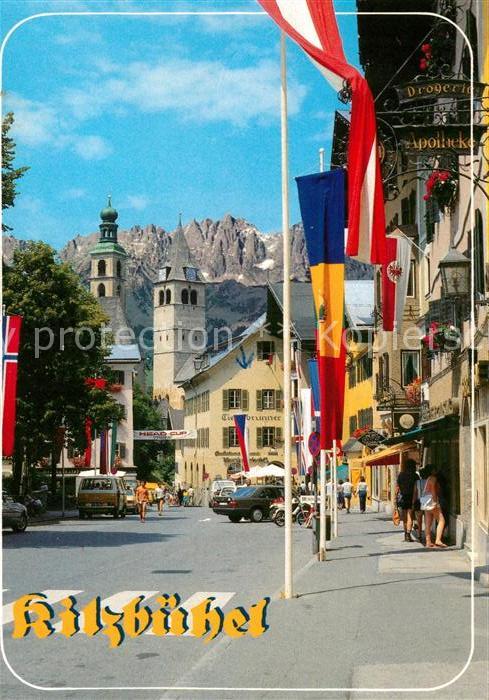 Kitzbuehel Tirol Ortsmotiv Kirche