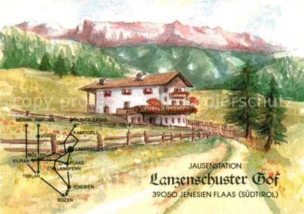 Jenesien Bozen Jausenstation Lanzenschuster Gof