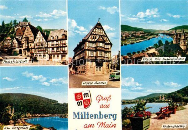 Miltenberg Main Marktplatz Hotel Riesen Mainbrücke Am G